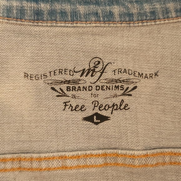 Free people vintage style Jean vest - Picture 1 of 3